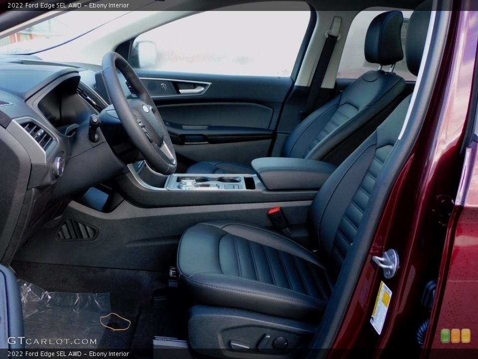 Ebony Interior Photo for the 2022 Ford Edge SEL AWD #143499464