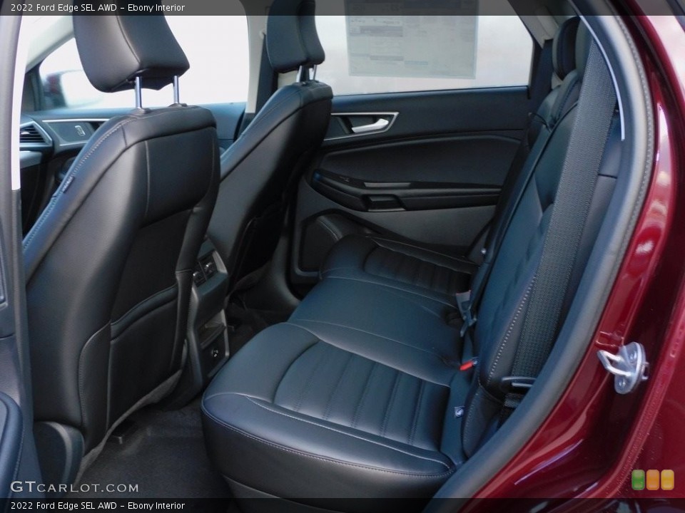 Ebony Interior Rear Seat for the 2022 Ford Edge SEL AWD #143499485