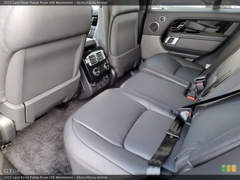 Ebony/Ebony Interior Rear Seat for the 2022 Land Rover Range Rover HSE Westminster #143499713
