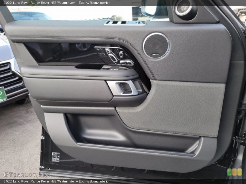 Ebony/Ebony Interior Door Panel for the 2022 Land Rover Range Rover HSE Westminster #143499869
