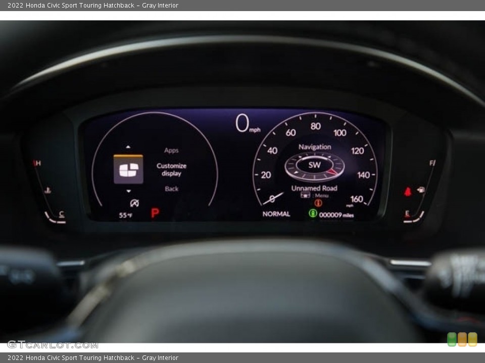 Gray Interior Gauges for the 2022 Honda Civic Sport Touring Hatchback #143499884