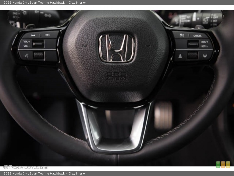 Gray Interior Steering Wheel for the 2022 Honda Civic Sport Touring Hatchback #143499905