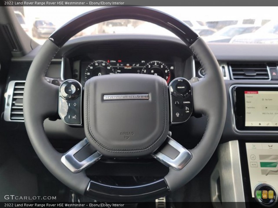 Ebony/Ebony Interior Steering Wheel for the 2022 Land Rover Range Rover HSE Westminster #143499929