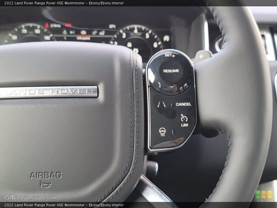Ebony/Ebony Interior Steering Wheel for the 2022 Land Rover Range Rover HSE Westminster #143499962