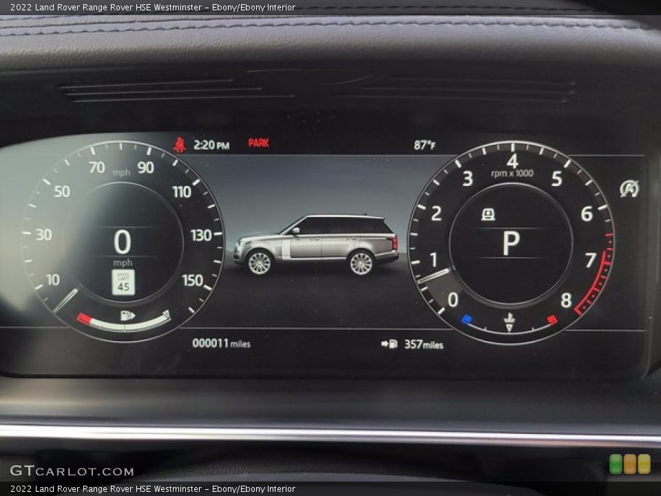 Ebony/Ebony Interior Gauges for the 2022 Land Rover Range Rover HSE Westminster #143500046