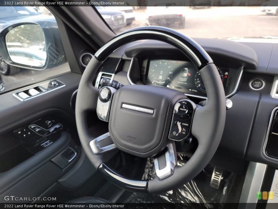 Ebony/Ebony Interior Steering Wheel for the 2022 Land Rover Range Rover HSE Westminster #143500145