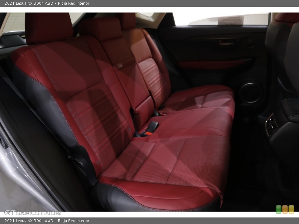 Rioja Red Interior Rear Seat for the 2021 Lexus NX 300h AWD #143500390