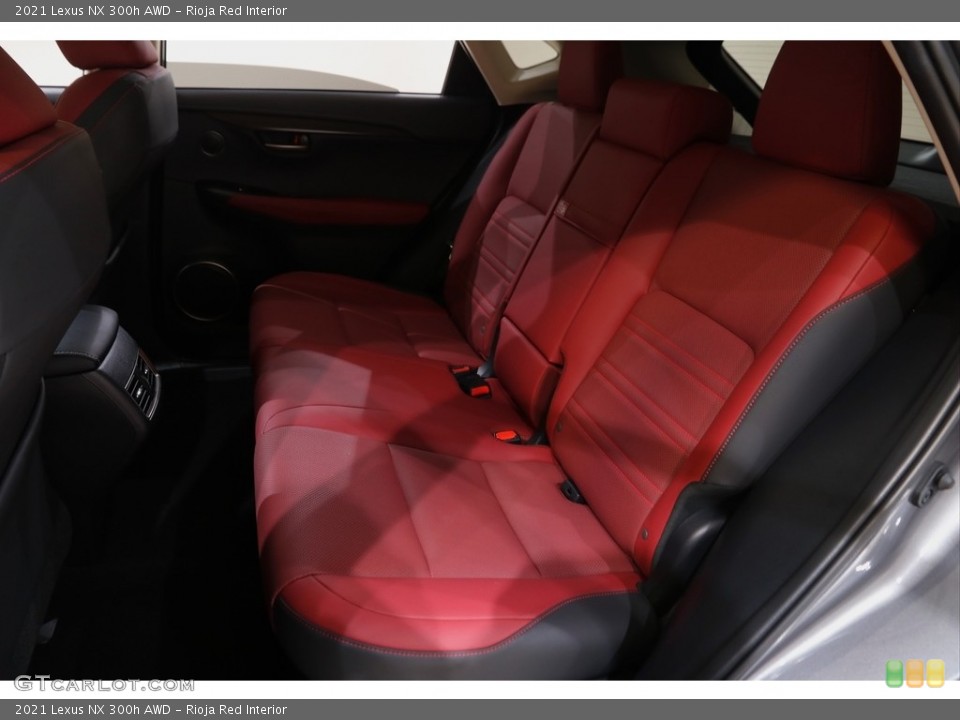Rioja Red Interior Rear Seat for the 2021 Lexus NX 300h AWD #143500405