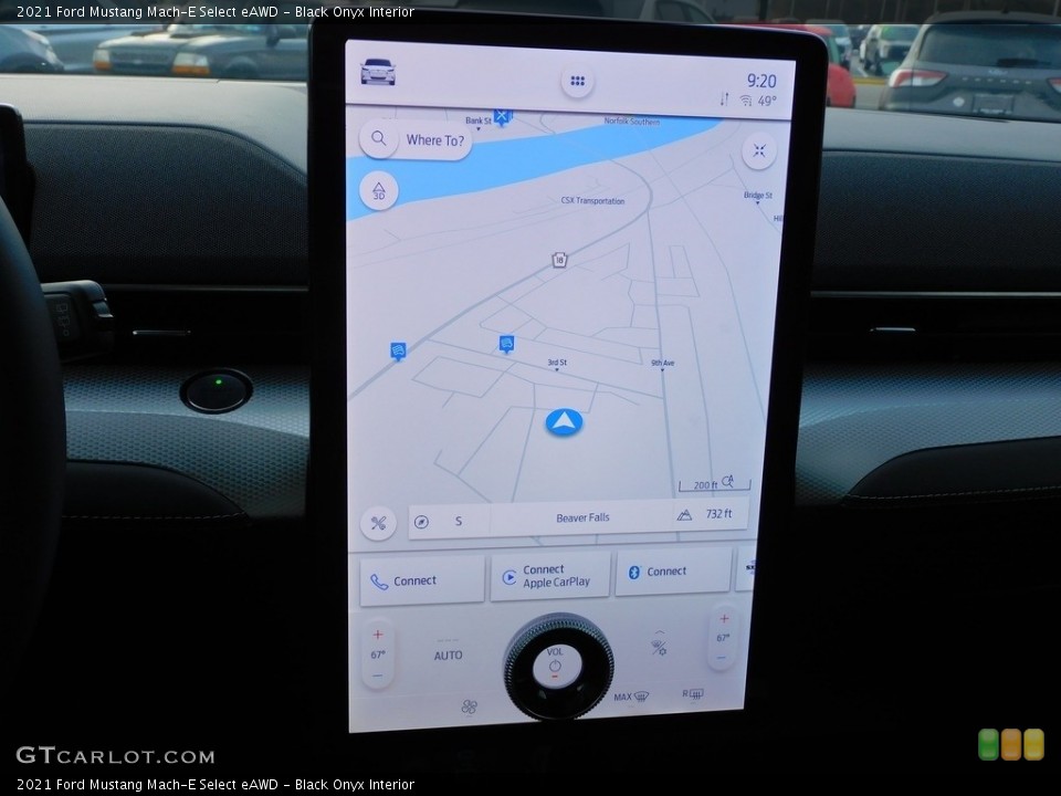 Black Onyx Interior Navigation for the 2021 Ford Mustang Mach-E Select eAWD #143500883
