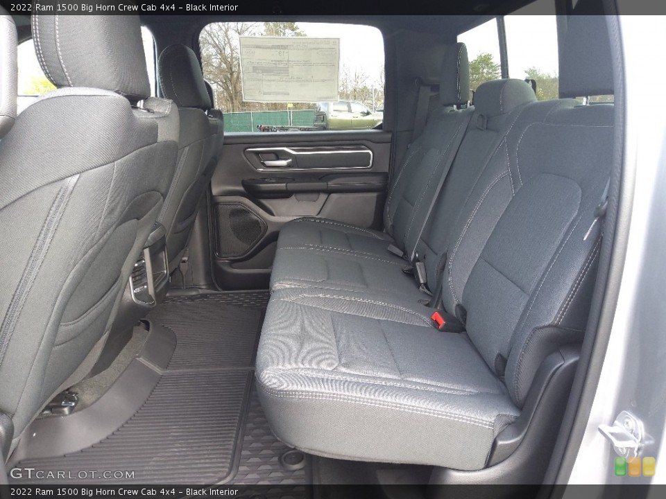 Black Interior Rear Seat for the 2022 Ram 1500 Big Horn Crew Cab 4x4 #143503007