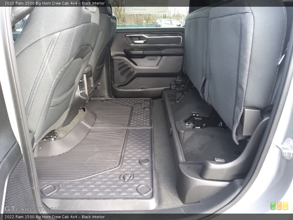 Black Interior Rear Seat for the 2022 Ram 1500 Big Horn Crew Cab 4x4 #143503013