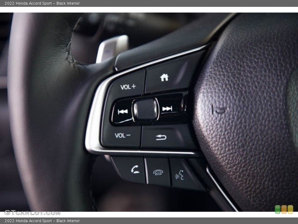 Black Interior Steering Wheel for the 2022 Honda Accord Sport #143504277