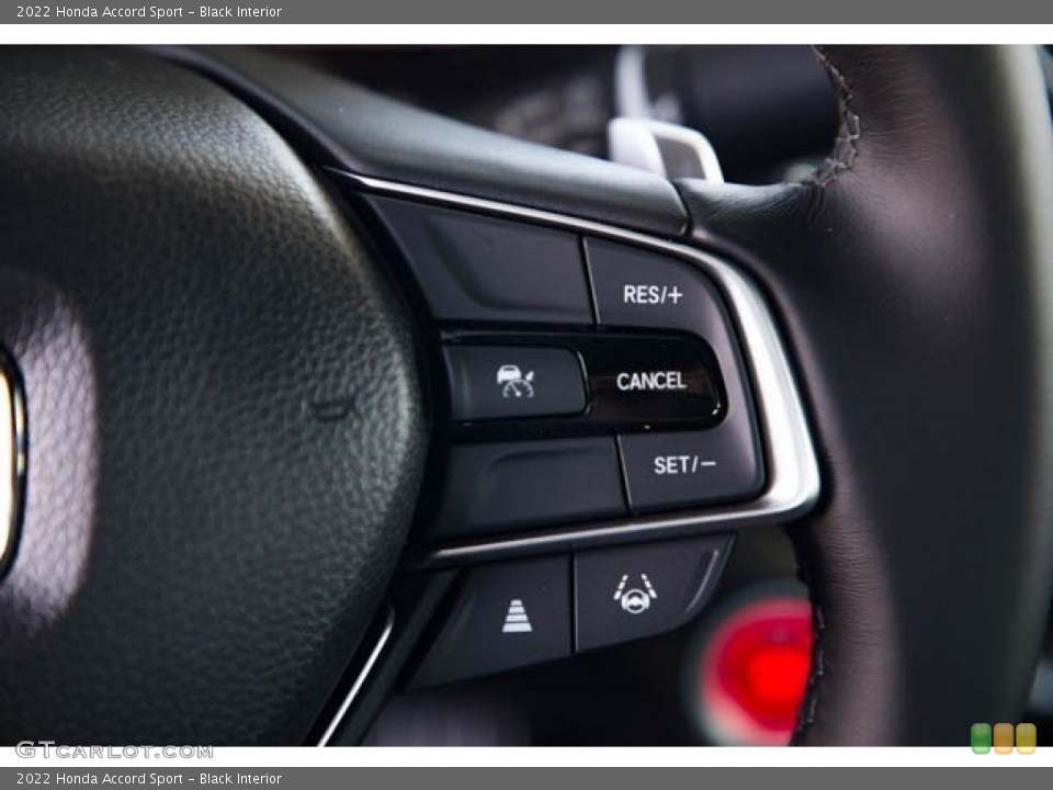 Black Interior Steering Wheel for the 2022 Honda Accord Sport #143504281