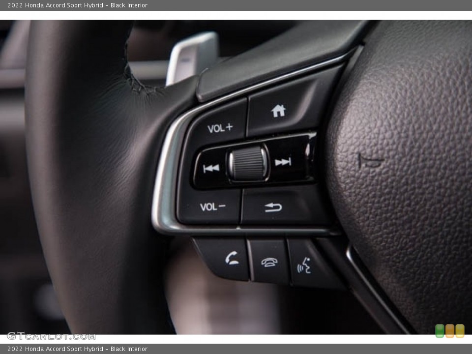 Black Interior Steering Wheel for the 2022 Honda Accord Sport Hybrid #143504509