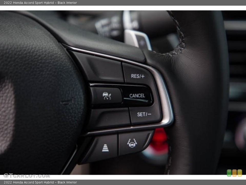 Black Interior Steering Wheel for the 2022 Honda Accord Sport Hybrid #143504512
