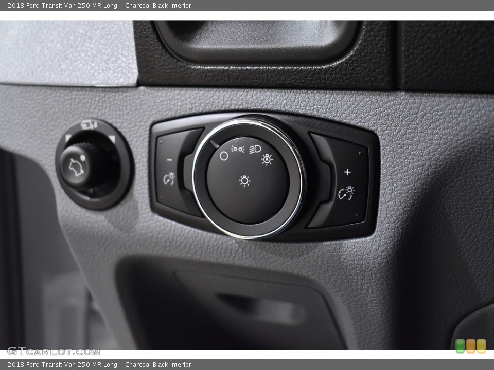 Charcoal Black Interior Controls for the 2018 Ford Transit Van 250 MR Long #143504971