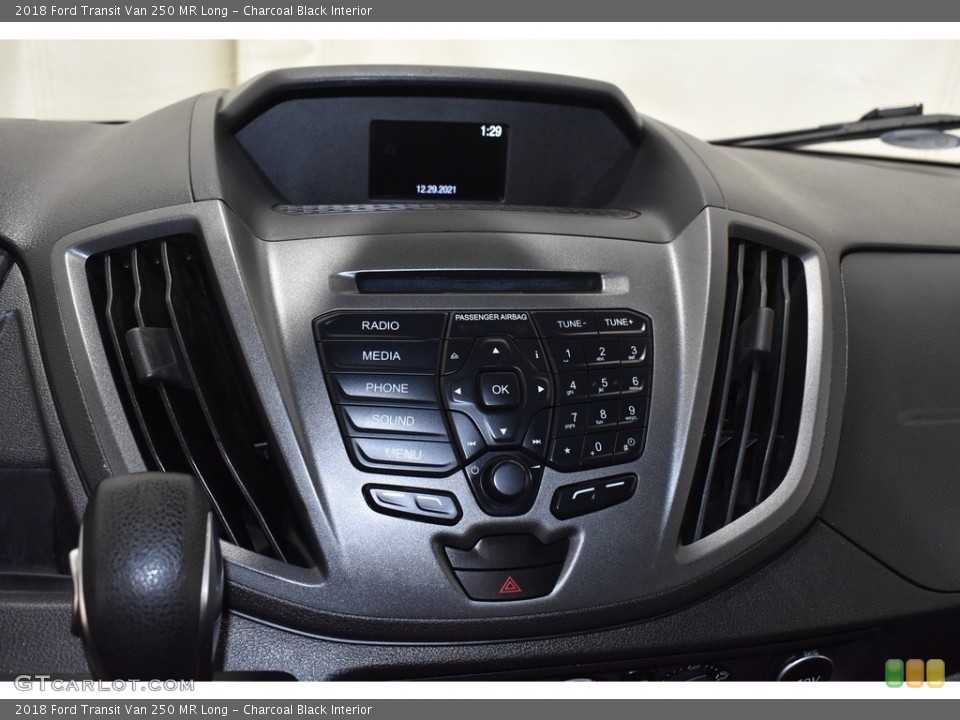Charcoal Black Interior Controls for the 2018 Ford Transit Van 250 MR Long #143505019