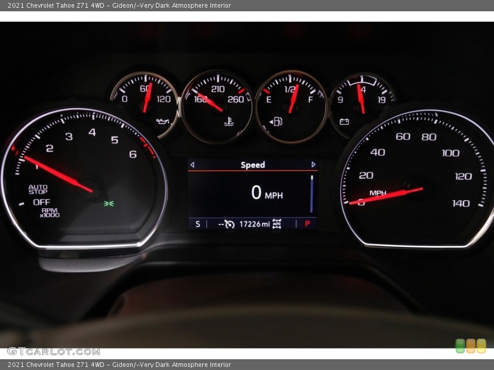 Gideon/­Very Dark Atmosphere Interior Gauges for the 2021 Chevrolet Tahoe Z71 4WD #143506693