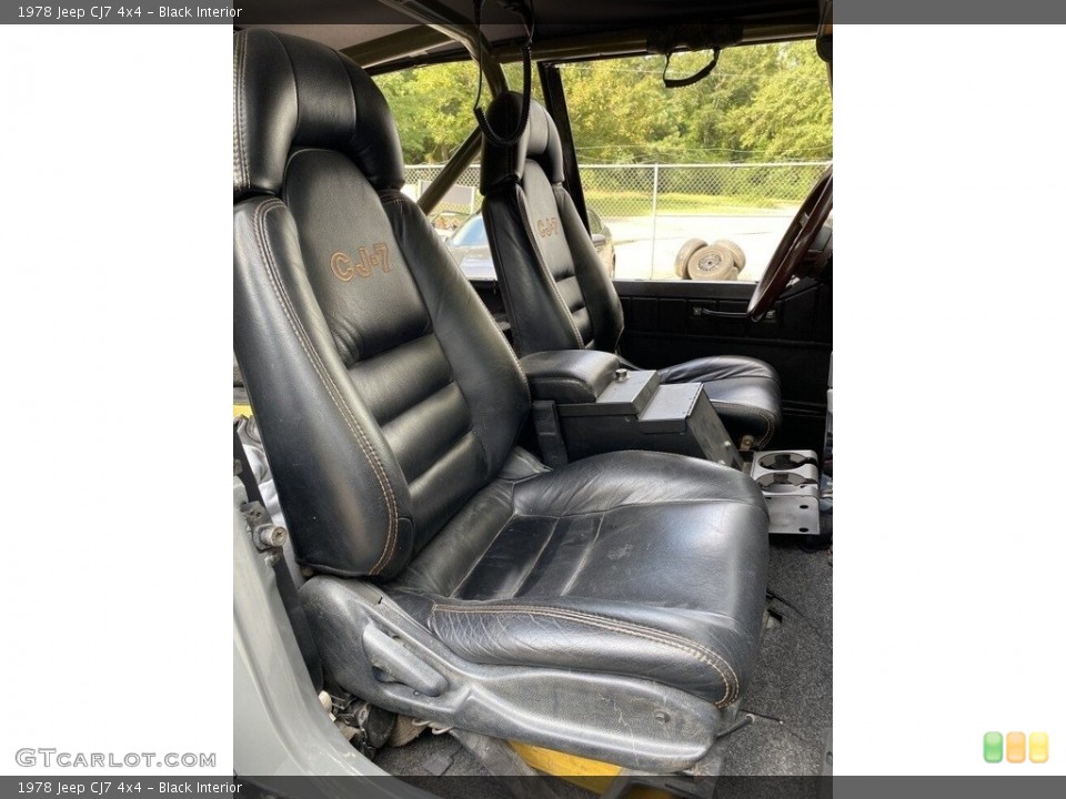 Black 1978 Jeep CJ7 Interiors