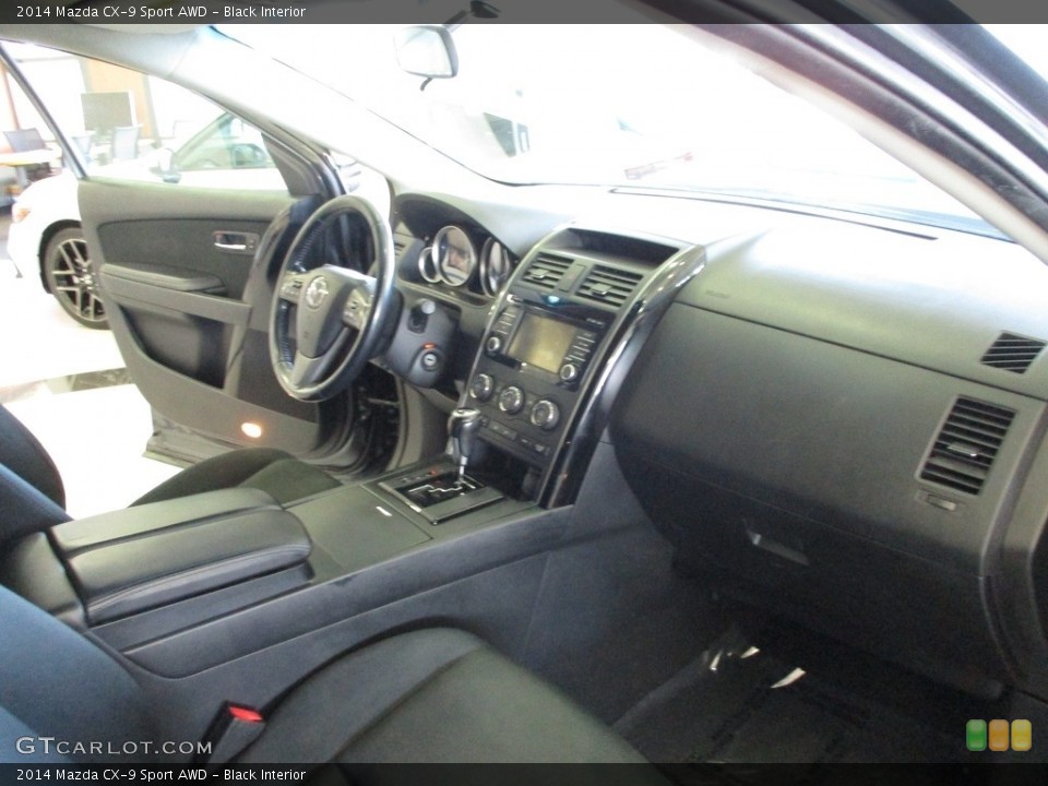 Black Interior Dashboard for the 2014 Mazda CX-9 Sport AWD #143514879