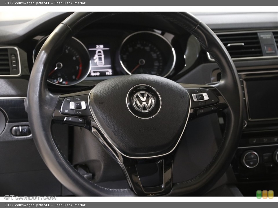 Titan Black Interior Steering Wheel for the 2017 Volkswagen Jetta SEL #143515806