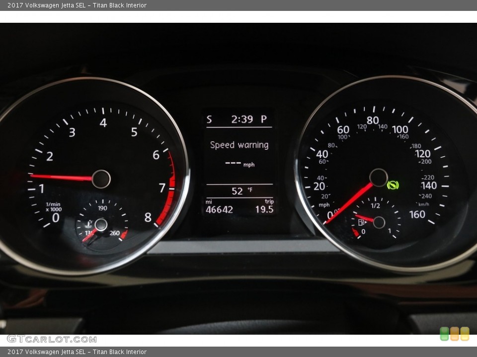 Titan Black Interior Gauges for the 2017 Volkswagen Jetta SEL #143515818