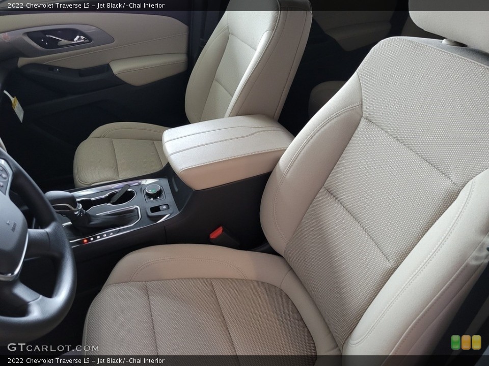 Jet Black/­Chai Interior Front Seat for the 2022 Chevrolet Traverse LS #143520080