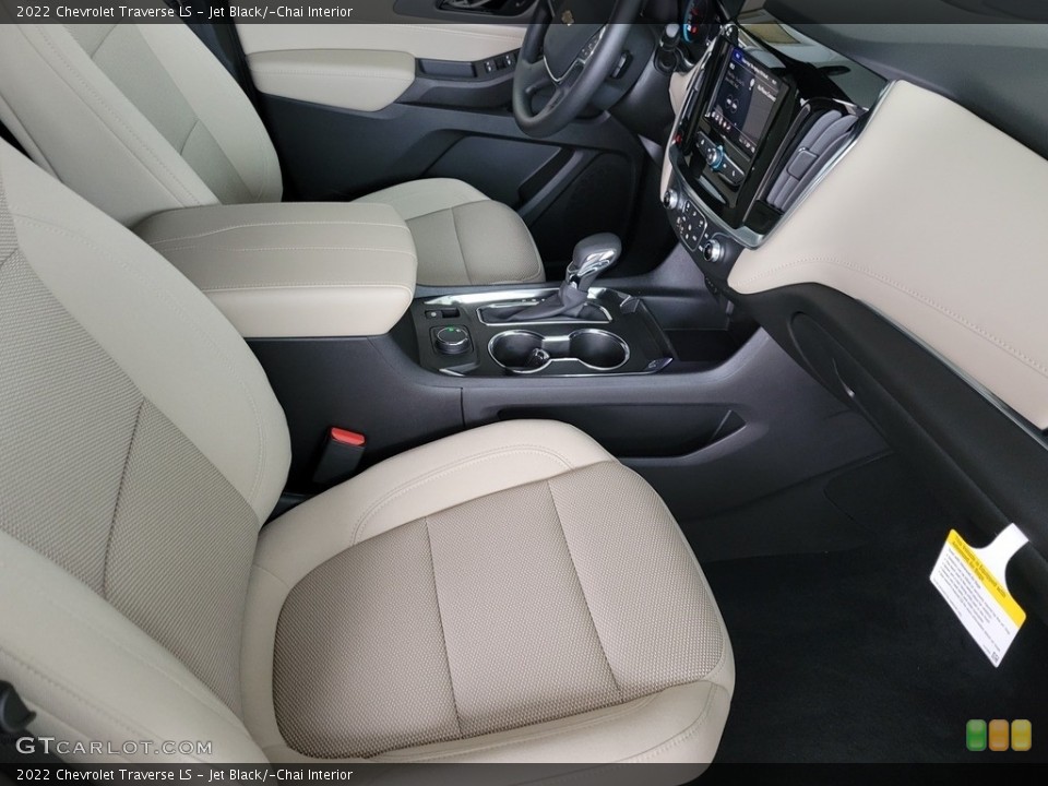 Jet Black/­Chai Interior Front Seat for the 2022 Chevrolet Traverse LS #143520152