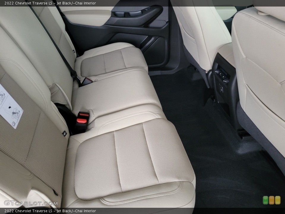 Jet Black/­Chai Interior Rear Seat for the 2022 Chevrolet Traverse LS #143520179