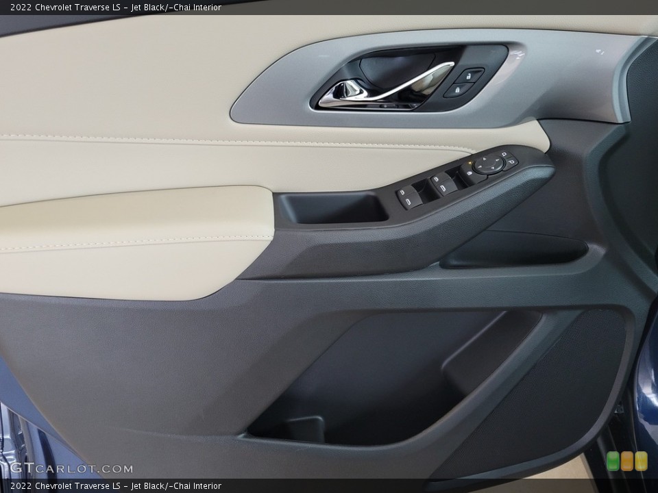 Jet Black/­Chai Interior Door Panel for the 2022 Chevrolet Traverse LS #143520201