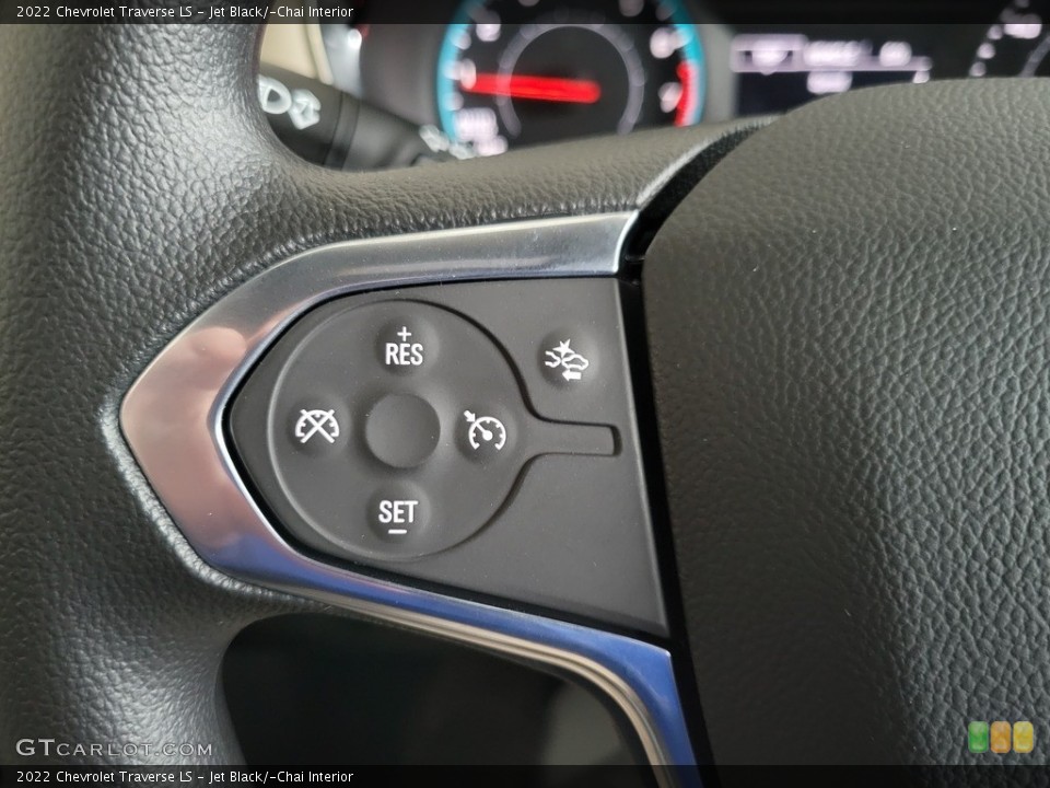 Jet Black/­Chai Interior Steering Wheel for the 2022 Chevrolet Traverse LS #143520254