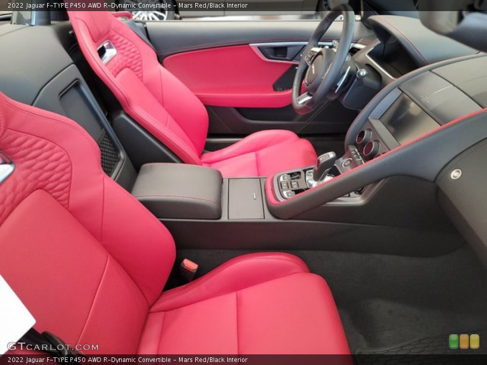 Mars Red/Black Interior Photo for the 2022 Jaguar F-TYPE P450 AWD R-Dynamic Convertible #143521817