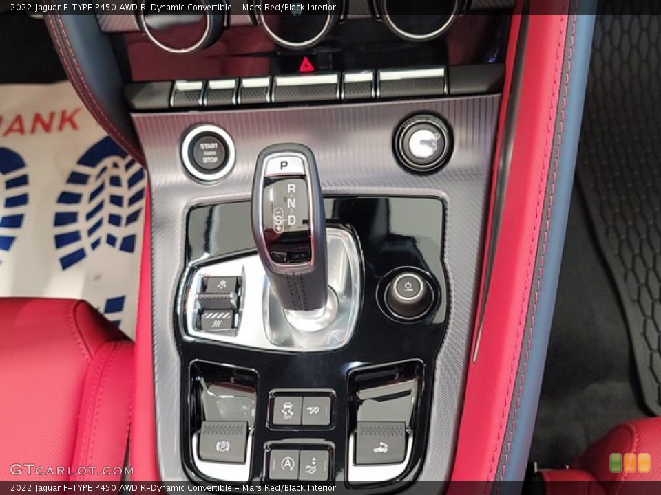 Mars Red/Black Interior Transmission for the 2022 Jaguar F-TYPE P450 AWD R-Dynamic Convertible #143522186