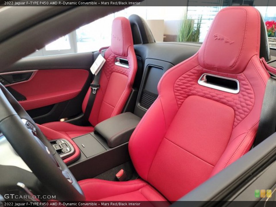 Mars Red/Black Interior Front Seat for the 2022 Jaguar F-TYPE P450 AWD R-Dynamic Convertible #143522198