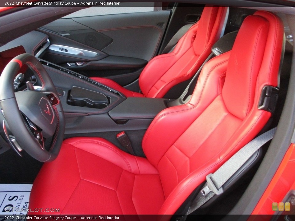 Adrenalin Red Interior Front Seat for the 2022 Chevrolet Corvette Stingray Coupe #143522582