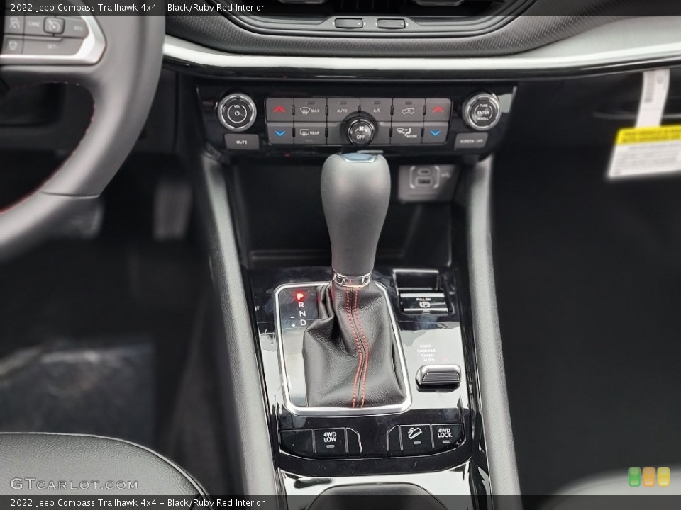 Black/Ruby Red Interior Transmission for the 2022 Jeep Compass Trailhawk 4x4 #143522753