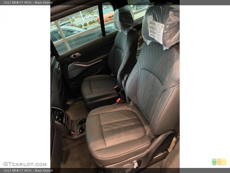 Black Interior Rear Seat for the 2022 BMW X7 M50i #143525165