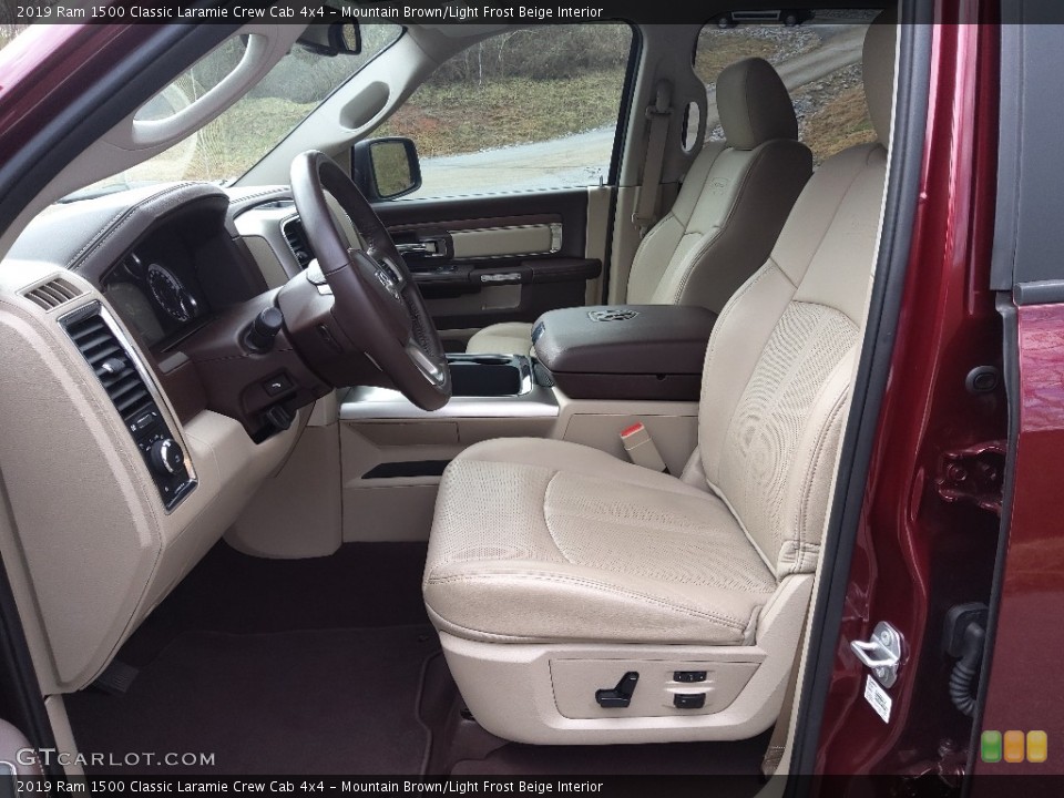 Mountain Brown/Light Frost Beige Interior Photo for the 2019 Ram 1500 Classic Laramie Crew Cab 4x4 #143526265