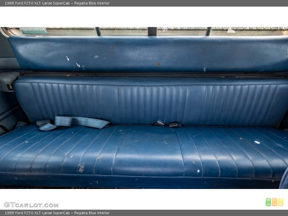 Regatta Blue Interior Rear Seat for the 1988 Ford F250 XLT Lariat SuperCab #143527468
