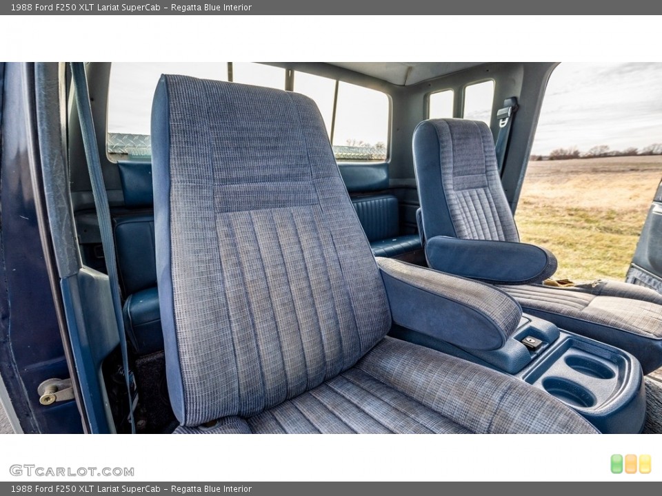 Regatta Blue Interior Front Seat for the 1988 Ford F250 XLT Lariat SuperCab #143527564