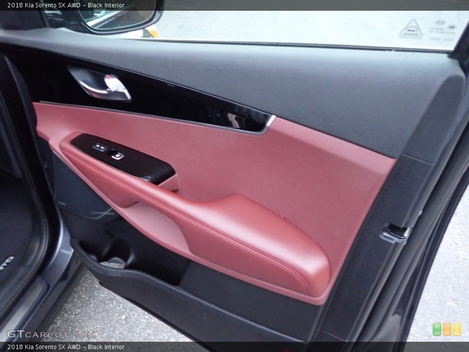 Black Interior Door Panel for the 2018 Kia Sorento SX AWD #143527765