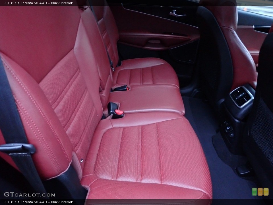 Black Interior Rear Seat for the 2018 Kia Sorento SX AWD #143527792