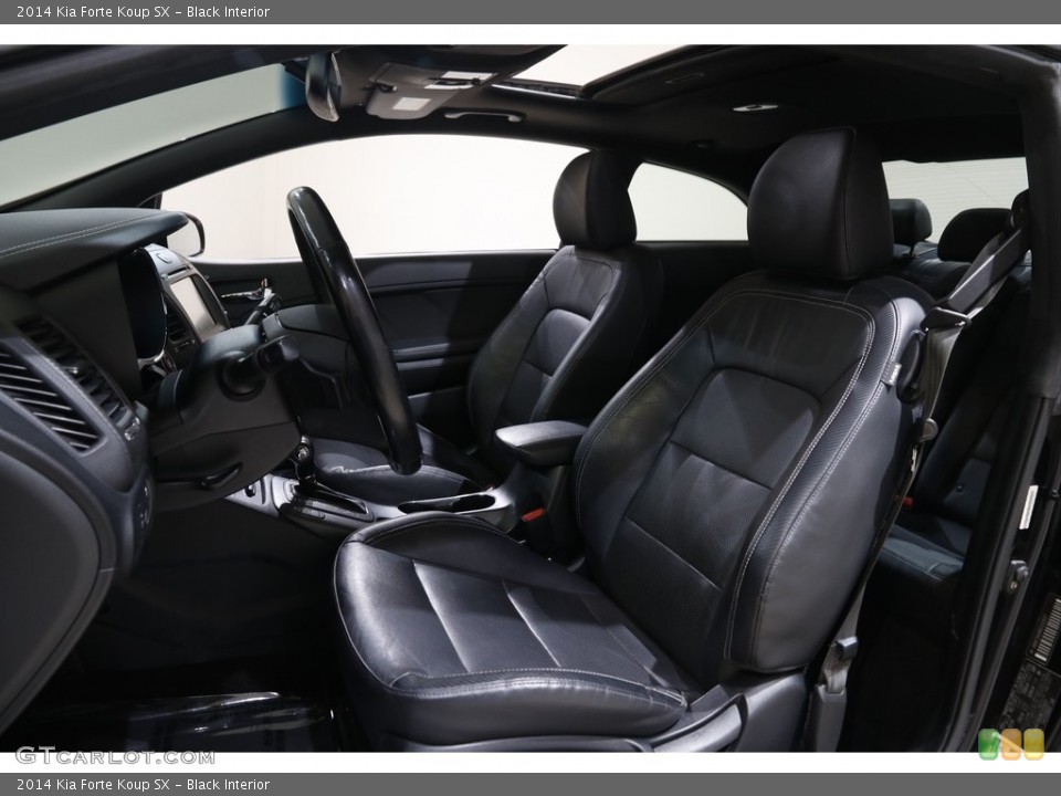 Black Interior Front Seat for the 2014 Kia Forte Koup SX #143530360