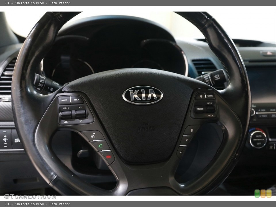 Black Interior Steering Wheel for the 2014 Kia Forte Koup SX #143530384