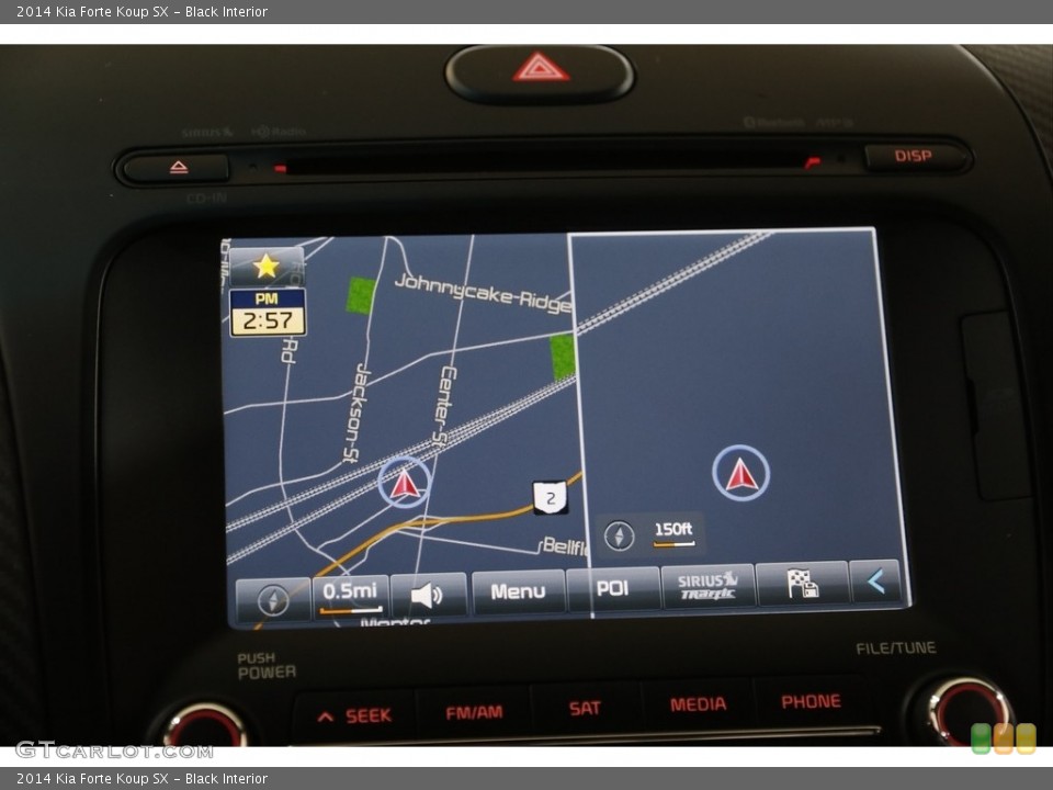 Black Interior Navigation for the 2014 Kia Forte Koup SX #143530441