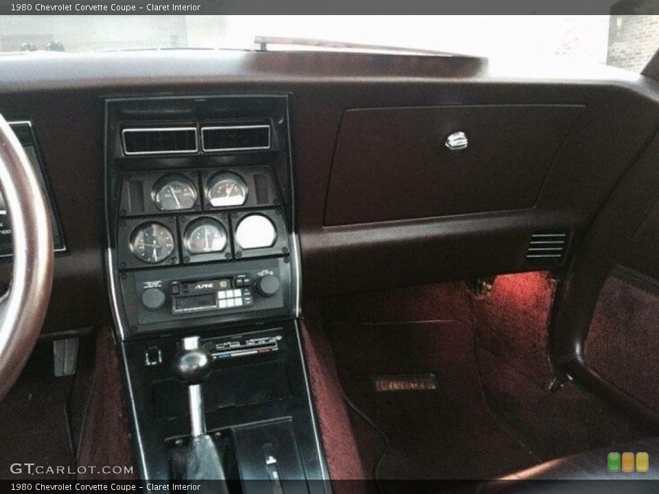 Claret Interior Gauges for the 1980 Chevrolet Corvette Coupe #143531755