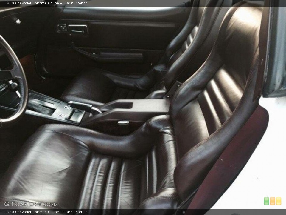 Claret Interior Photo for the 1980 Chevrolet Corvette Coupe #143531770