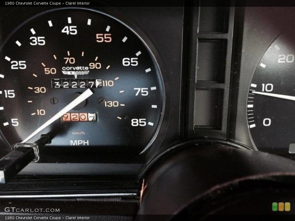 Claret Interior Gauges for the 1980 Chevrolet Corvette Coupe #143531782