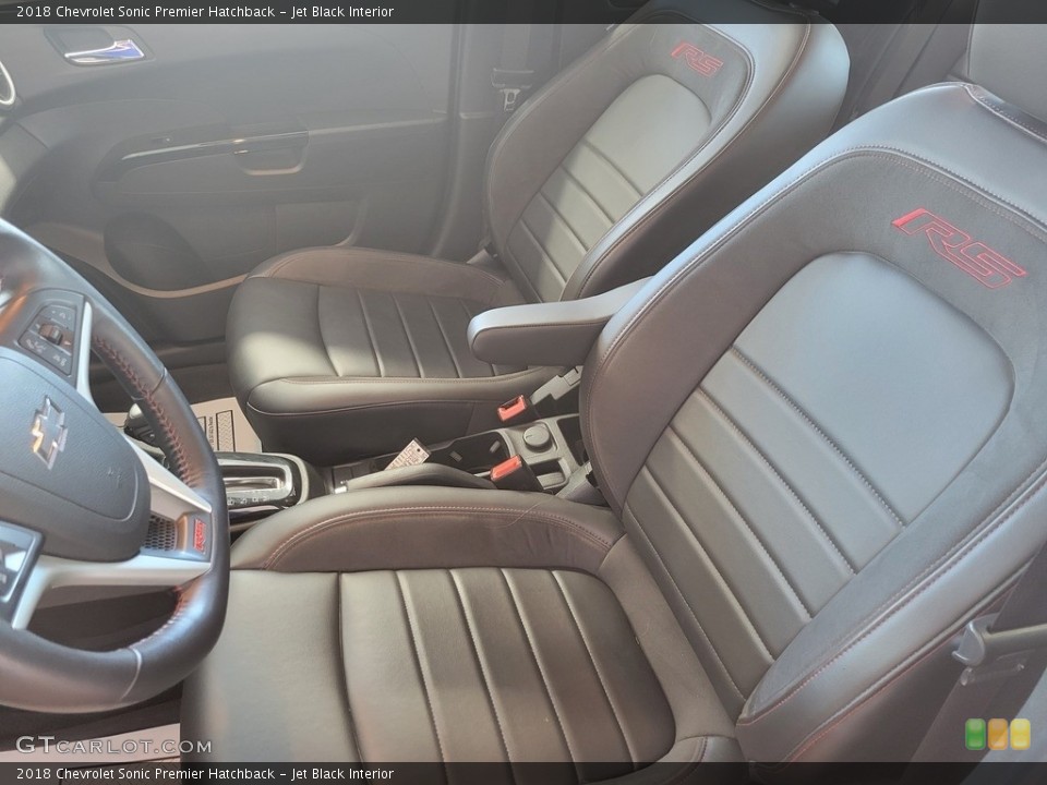 Jet Black Interior Front Seat for the 2018 Chevrolet Sonic Premier Hatchback #143532873