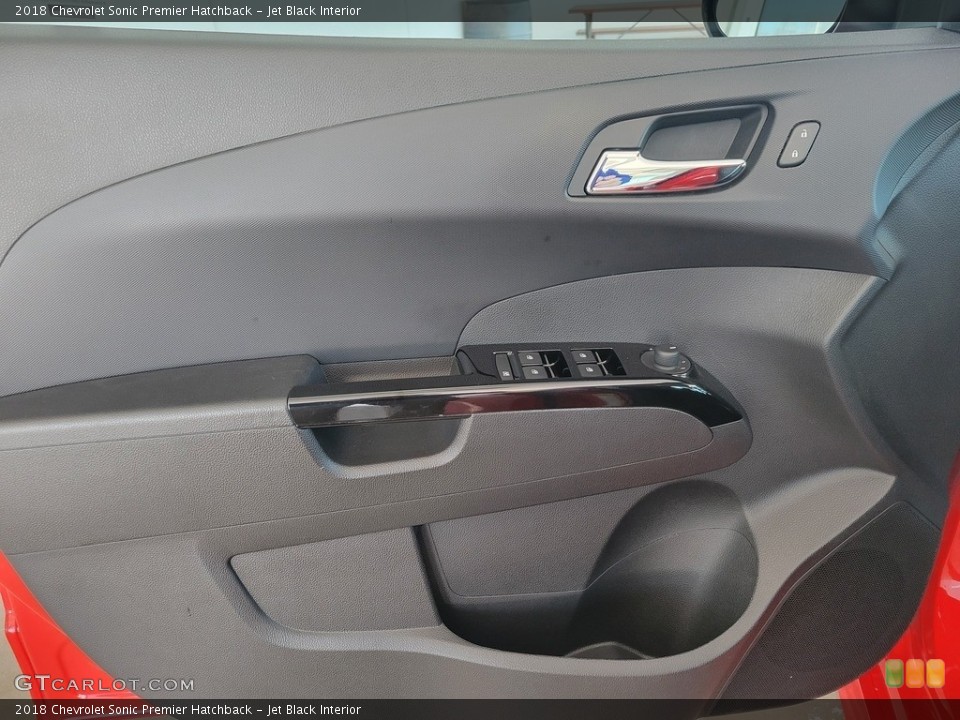 Jet Black Interior Door Panel for the 2018 Chevrolet Sonic Premier Hatchback #143532954